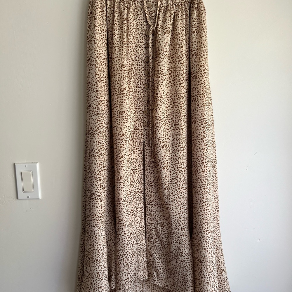 Leopard Print Maxi Skirt